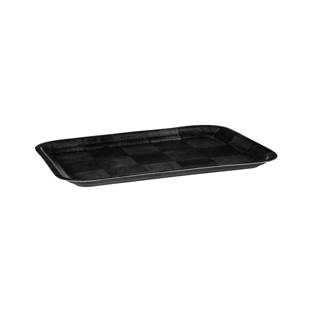 Rectangular Tray, 300 x 400mm - Black Woven Wood from Trenton. Sold in boxes of 12. Hospitality quality at wholesale price with The Flying Fork! 