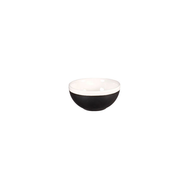 Round Bowl - 132mm, Monochrome Black from Churchill. made out of Porcelain and sold in boxes of 12. Hospitality quality at wholesale price with The Flying Fork! 
