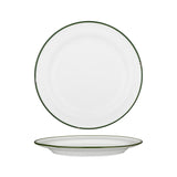 Round Plate - 270mm, Tintin White & Green from Luzerne. made out of Ceramic and sold in boxes of 4. Hospitality quality at wholesale price with The Flying Fork! 
