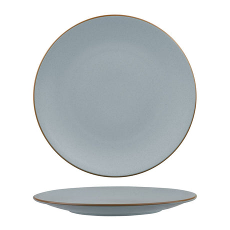 Round Coupe Plate - 285mm, Zuma Bluestone from Zuma. Matt Finish, made out of Ceramic and sold in boxes of 6. Hospitality quality at wholesale price with The Flying Fork! 