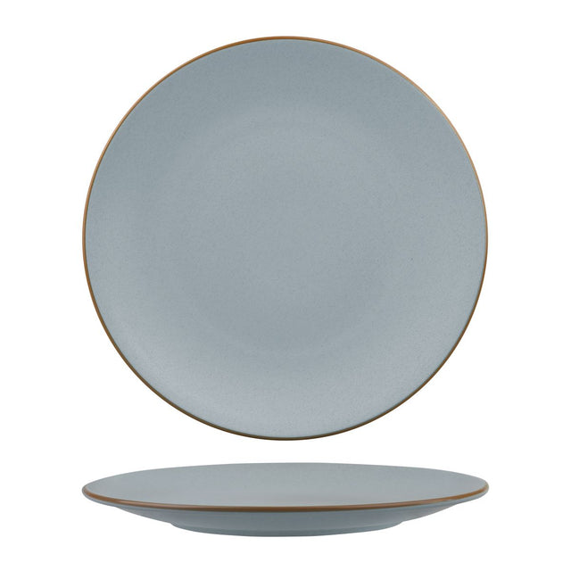 Round Coupe Plate - 285mm, Zuma Bluestone from Zuma. Matt Finish, made out of Ceramic and sold in boxes of 6. Hospitality quality at wholesale price with The Flying Fork! 