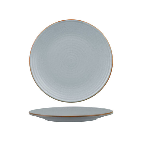 Coupe Plate - Ribbed, 210mm, Zuma Bluestone from Zuma. Matt Finish, made out of Ceramic and sold in boxes of 6. Hospitality quality at wholesale price with The Flying Fork! 