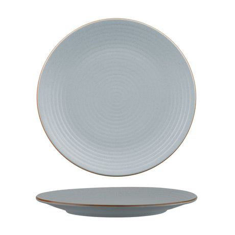 Coupe Plate - Ribbed, 265mm, Zuma Bluestone from Zuma. Matt Finish, made out of Ceramic and sold in boxes of 6. Hospitality quality at wholesale price with The Flying Fork! 