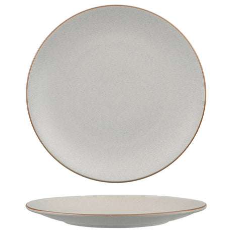 Round Coupe Plate - 310mm, Zuma Mineral from Zuma. Matt Finish, made out of Ceramic and sold in boxes of 3. Hospitality quality at wholesale price with The Flying Fork! 