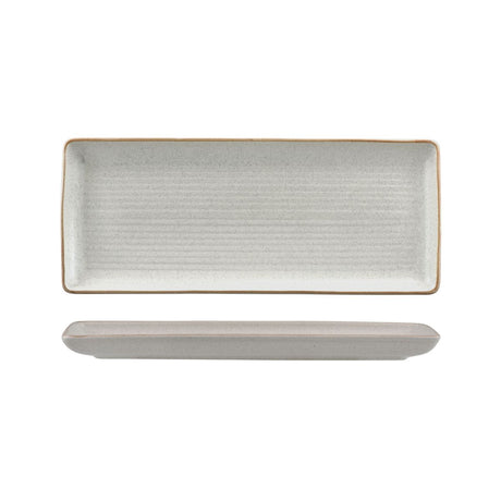 Share Platter - 335 x 140mm, Zuma Mineral from Zuma. made out of Ceramic and sold in boxes of 6. Hospitality quality at wholesale price with The Flying Fork! 