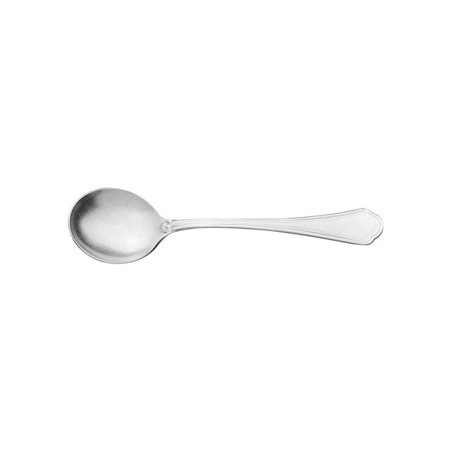 Soup Spoon - Vintage Rada from Abert. Satin Finish, made out of Stainless Steel and sold in boxes of 12. Hospitality quality at wholesale price with The Flying Fork! 