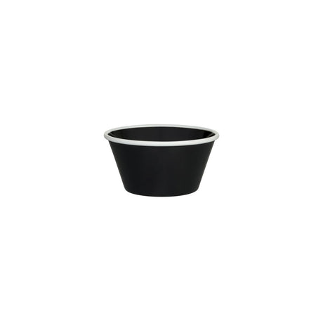 Tapered Bowl, 125 x 125 x 67mm, Melamine - Black & White from Ryner Melamine. Sold in boxes of 12. Hospitality quality at wholesale price with The Flying Fork! 