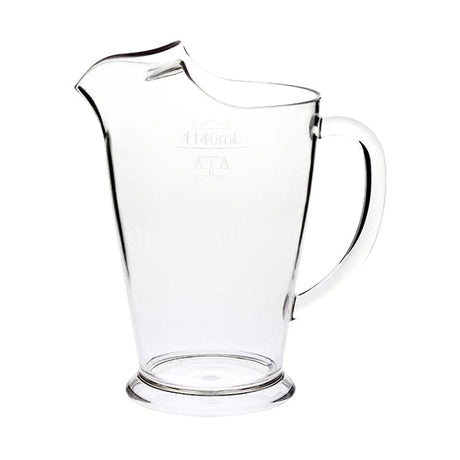 Polycarbonate Jug with Ice Lip - 1140ml from Crown. Made out of Polycarbonate