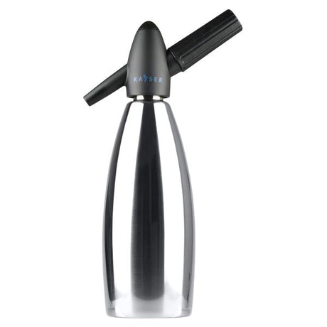 Soda Syphon - Stainless Steel from Kayser. Sold in boxes of 1. Hospitality quality at wholesale price with The Flying Fork! 