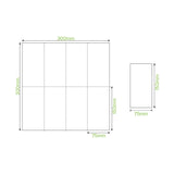 1-ply 1/8 fold lunch napkin - FSC Mix - white - Carton of 3000 units