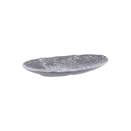 Large Oval Weathered Pewter Platter, 315x180mm from Cheforward. Sold in boxes of 12. Hospitality quality at wholesale price with The Flying Fork! 
