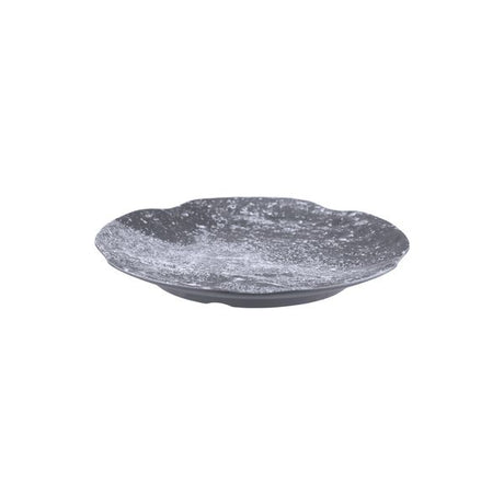Large Round Weathered Pewter Platter, 310mm from Cheforward. Sold in boxes of 6. Hospitality quality at wholesale price with The Flying Fork! 