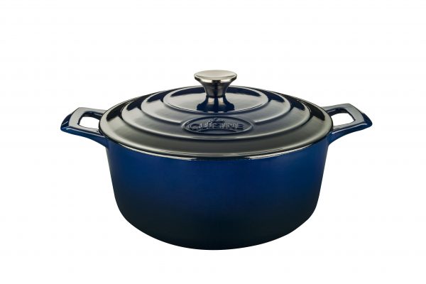 Round Deep Casserole - 260mm, 4.75lt, Pro Series, Sapphire from La Cuisine. Sold in boxes of 1. Hospitality quality at wholesale price with The Flying Fork! 