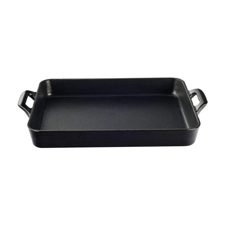 Roast Pan - 340x250x70mm, Black from La Cuisine. Sold in boxes of 1. Hospitality quality at wholesale price with The Flying Fork! 