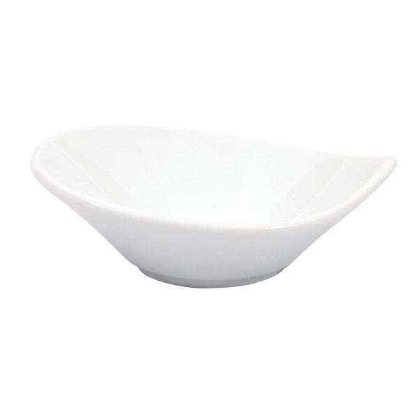 Leaf Sauce Dish - 110mm from Ryner Tableware. made out of Porcelain and sold in boxes of 72. Hospitality quality at wholesale price with The Flying Fork! 