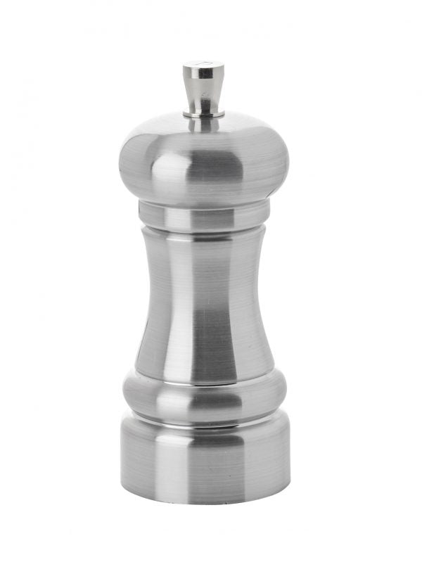 Pepper Mill - 110mm, Snoa, Stainless Steel from Marlux. made out of Stainless Steel and sold in boxes of 1. Hospitality quality at wholesale price with The Flying Fork! 