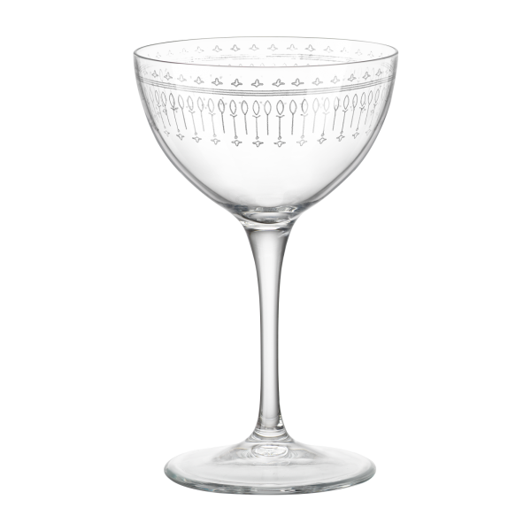 Bartender Art Deco' Martini 240Ml from Bormioli Rocco. Fine rim, made out of Glass and sold in boxes of 6. Hospitality quality at wholesale price with The Flying Fork! 