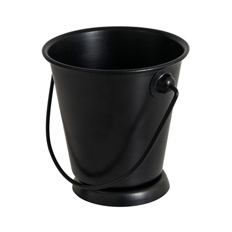 Mini Round Pail - Black, 90 x 95mm (340ml) from Moda. Sold in boxes of 6. Hospitality quality at wholesale price with The Flying Fork! 