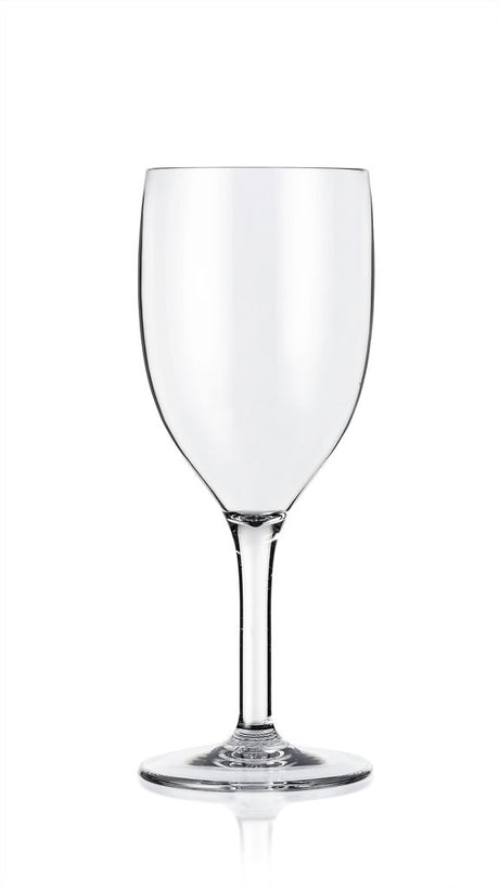 Club Wine - 270ml, Styrene from Palm Products. made out of Tritan - BPA Free and sold in boxes of 100. Hospitality quality at wholesale price with The Flying Fork! 