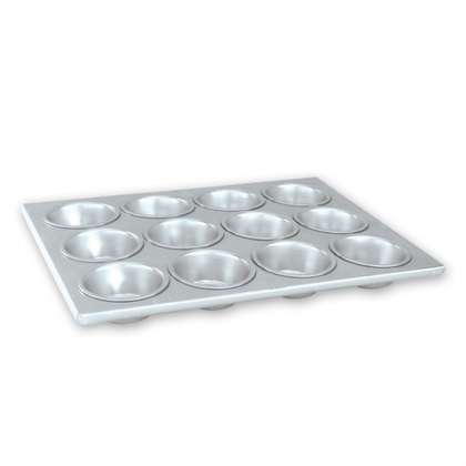 Muffin Pan - Alum., 12 - Cup, 350 x 270mm from TheFlyingFork. Sold in boxes of 1. Hospitality quality at wholesale price with The Flying Fork! 