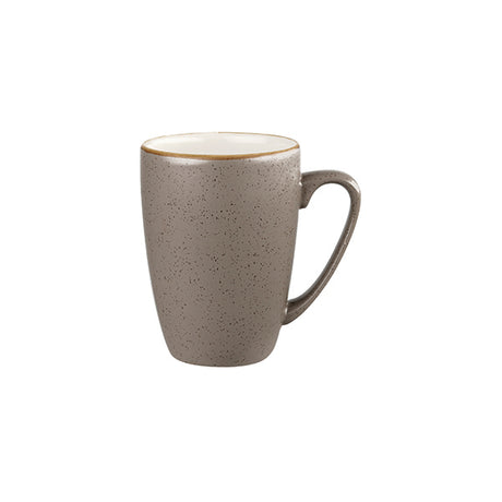 Mug - 340mL, Peppercorn Grey, Stonecast from Churchill. made out of Porcelain and sold in boxes of 6. Hospitality quality at wholesale price with The Flying Fork! 
