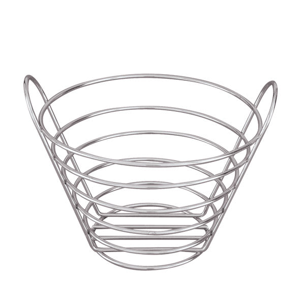 Multi - Purpose Basket - Chrome, 200 x 130mm from TheFlyingFork. Sold in boxes of 1. Hospitality quality at wholesale price with The Flying Fork! 