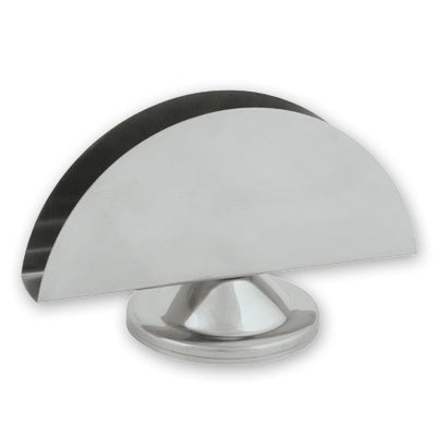 Napkin Holder - S-S, Half Moon from TheFlyingFork. Sold in boxes of 1. Hospitality quality at wholesale price with The Flying Fork! 