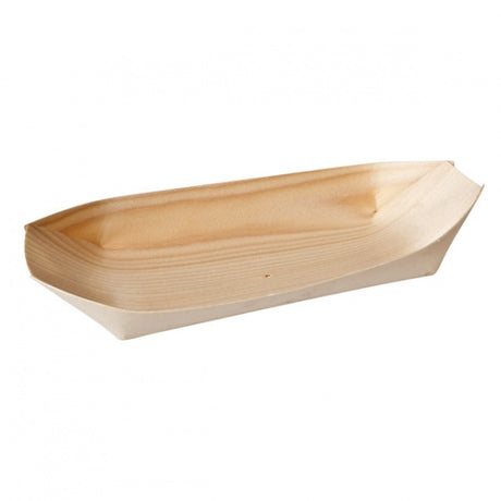 Oval Boat - Bio Wood, 115 x 65mm from Chalet. Sold in boxes of 1. Hospitality quality at wholesale price with The Flying Fork! 