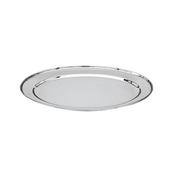 Oval Platter - 18-8, 200mm-8 from TheFlyingFork. Sold in boxes of 1. Hospitality quality at wholesale price with The Flying Fork! 