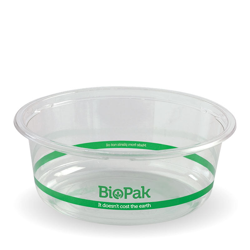 Biobowl - 600ml, 143mm (Box of 600) from BioPak. Compostable, made out of Bioplastic and sold in boxes of 1. Hospitality quality at wholesale price with The Flying Fork! 
