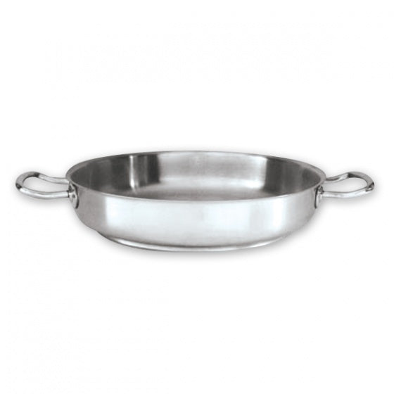 Paella Pan - 18-10, No Cover, 280 x 60mm-3.7Lt from Pujadas. Sold in boxes of 1. Hospitality quality at wholesale price with The Flying Fork! 