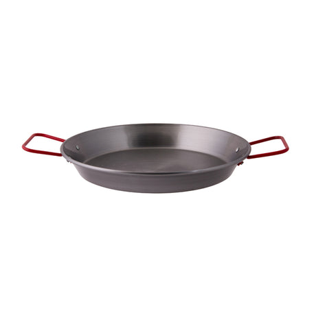 Paella Pan - Black Steel, 260mm from Pujadas. Sold in boxes of 1. Hospitality quality at wholesale price with The Flying Fork! 