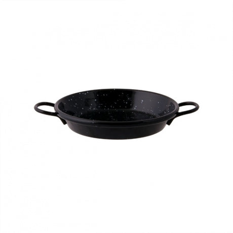 Paella Pan - Enamelled, 160mm from Pujadas. Sold in boxes of 1. Hospitality quality at wholesale price with The Flying Fork! 