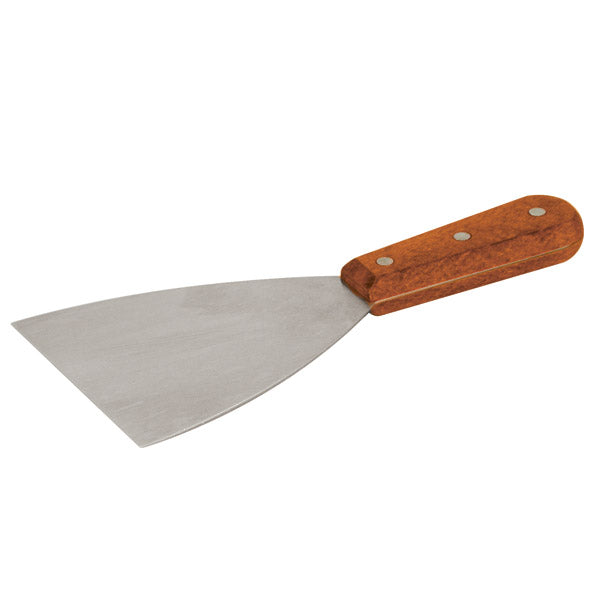 Pan Scraper - S-S, 115 x 100mm from TheFlyingFork. Sold in boxes of 1. Hospitality quality at wholesale price with The Flying Fork! 