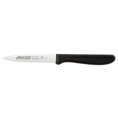 Paring Knife Black Handle - 100mm from Arcos. Sold in boxes of 1. Hospitality quality at wholesale price with The Flying Fork! 