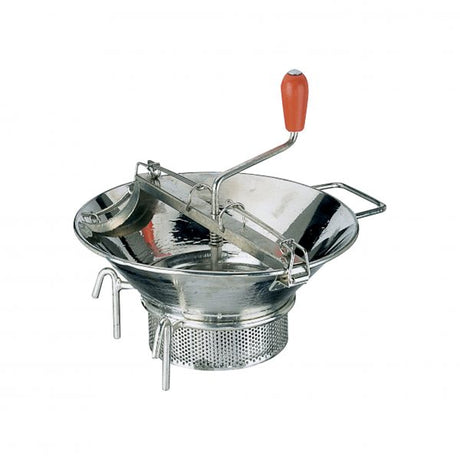 Food Mill (Weighs 3.3Kg) - with 3mm Blade, 370mm from Paderno. made out of Tin Plated and sold in boxes of 1. Hospitality quality at wholesale price with The Flying Fork! 