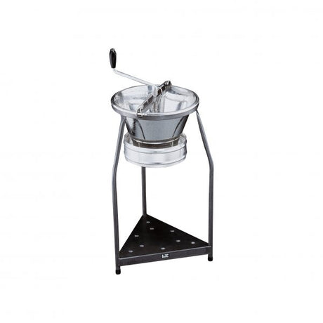 Tinned Food Mill - with 3mm Blade & 800mm Stand, 390mm from Paderno. made out of Stainless Steel and sold in boxes of 1. Hospitality quality at wholesale price with The Flying Fork! 