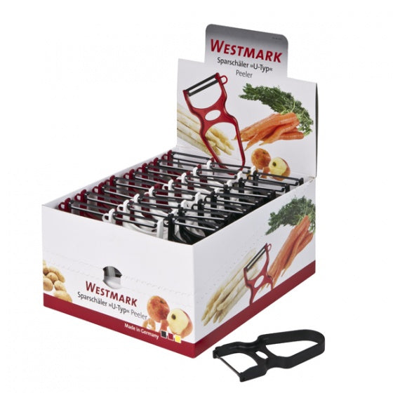 Peeler - Swivel, Display Box, 24Pcs from Westmark. Sold in boxes of 1. Hospitality quality at wholesale price with The Flying Fork! 