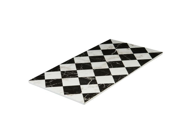 Flat Rectangular Platter, 325 x 176mm, Melamine - Checkered from Ryner Melamine.