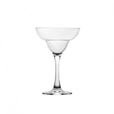 Polycarbonate Margarita Cocktail Glass 340ml from Polysafe. made out of Polycarbonate and sold in boxes of 24. Hospitality quality at wholesale price with The Flying Fork! 