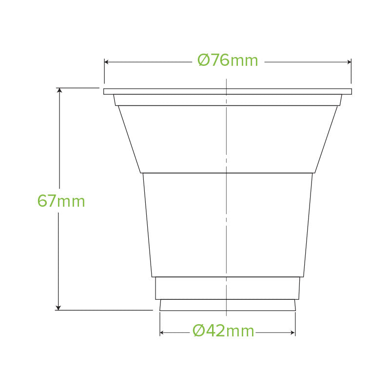 150ml cup - clear - Carton of 2000 units