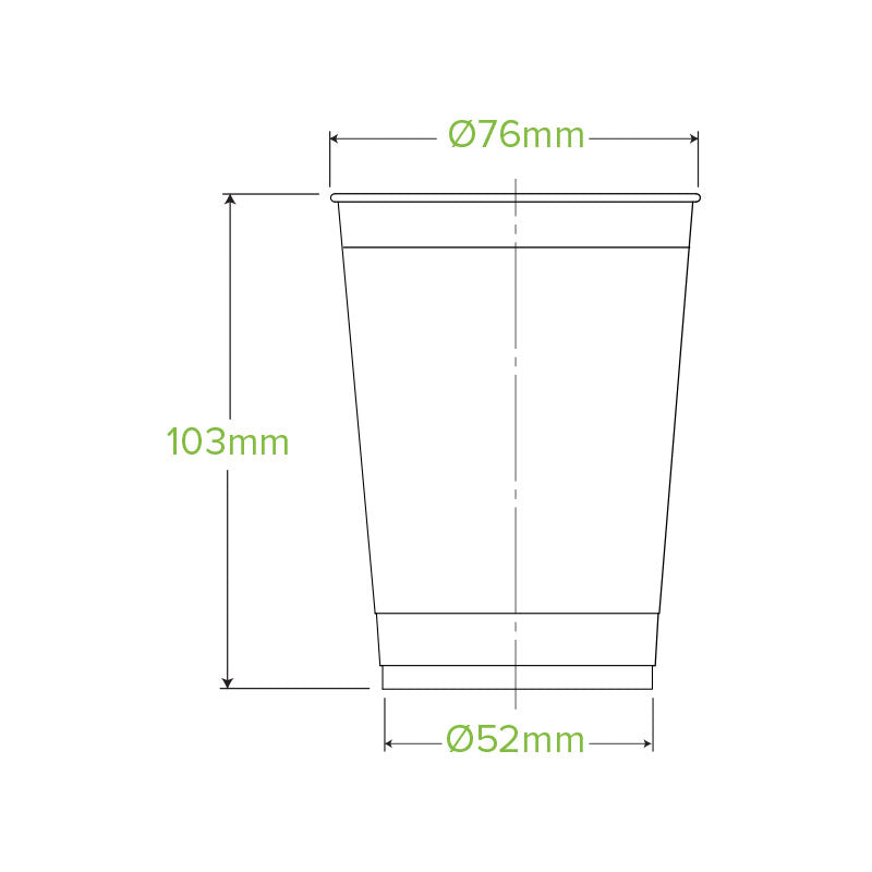 280ml cup - clear - Carton of 2000 units