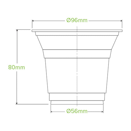 300ml cup - Clear - Carton of 1,000 units