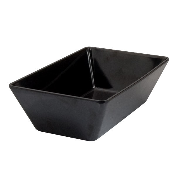 Rect. Deep Dish - Black, 250 x 150 x 70mm from Ryner Melamine. Sold in boxes of 6. Hospitality quality at wholesale price with The Flying Fork! 