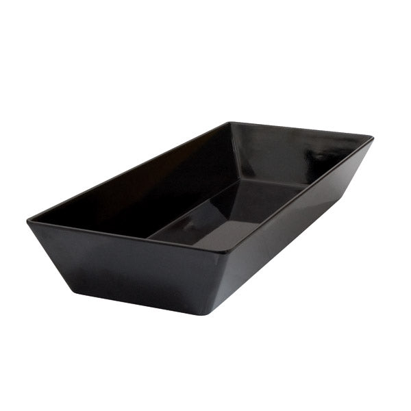 Rect. Deep Dish - Black, 500 x 200 x 70mm from Ryner Melamine. Sold in boxes of 3. Hospitality quality at wholesale price with The Flying Fork! 