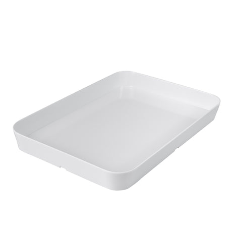 Rect. Dish - White, 305 x 220 x 25mm from Ryner Melamine. Sold in boxes of 3. Hospitality quality at wholesale price with The Flying Fork! 