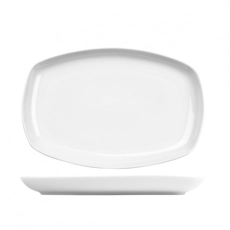 Rect. Platter - 245 x 155mm from Art de Cuisine. made out of Porcelain and sold in boxes of 6. Hospitality quality at wholesale price with The Flying Fork! 