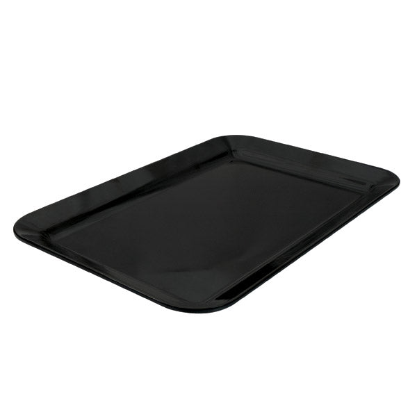 Rect. Platter - Wide Rim, Black, 450 x 300mm from Ryner Melamine. Sold in boxes of 6. Hospitality quality at wholesale price with The Flying Fork! 