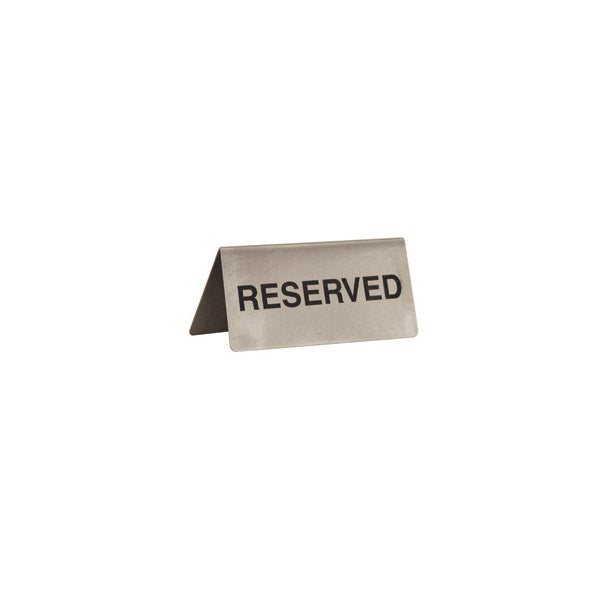 Reserved Sign - S-S, A - Frame, 100 x 43mm from TheFlyingFork. Sold in boxes of 1. Hospitality quality at wholesale price with The Flying Fork! 