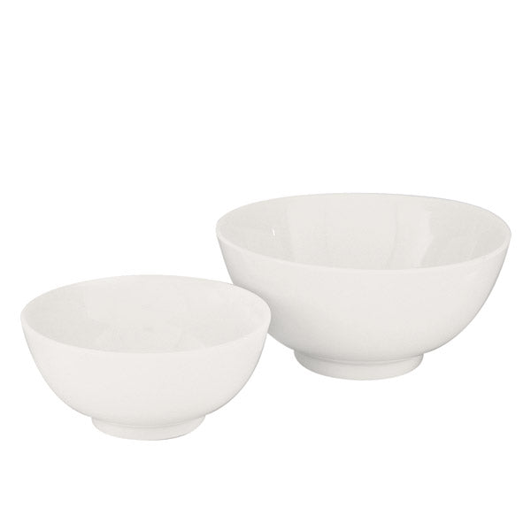 Rice Bowl - 110mm from Basics. made out of Porcelain and sold in boxes of 12. Hospitality quality at wholesale price with The Flying Fork! 